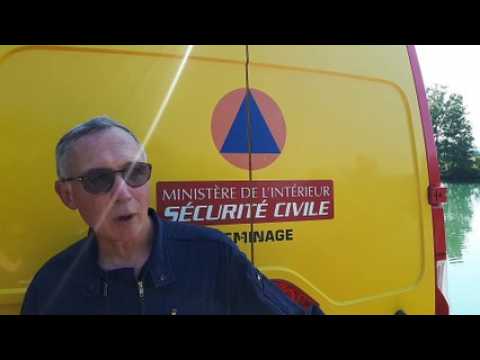 Douze obus allemands sortis de la Meuse