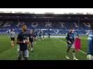 Les joueurs du FC Sochaux sur le terrain du Deportivo
