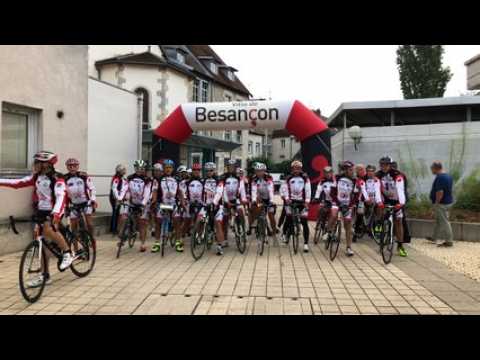 Besançon Départ de la ronde de l'espoir au profit de la lutte contre le cancer