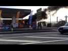 Incendie dans la station Total Access de Seichamps (54)