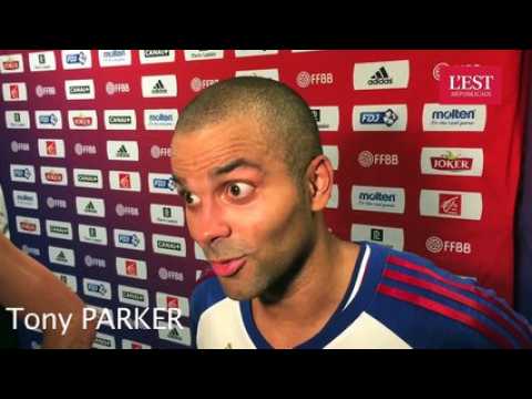 Réactions des joueurs après le match entre l'équipe de France de basket et la Serbie à Nancy