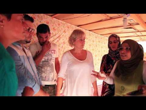 Nadine Morano dans des camps de réfugiés syriens en Jordanie et au Liban