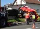 Dieulouard : Un véhicule de sapeurs pompiers s'encastre dans une habitation...