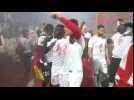 NANCY L ASNL CHAMPION DE FRANCE DE LIGUE 2 APRES SA VICTOIRE CONTRE EVIAN TG