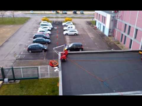 Entraînement des sapeurs-pompiers Grimp de Meurthe-et-Moselle, à Toul