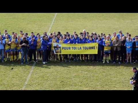 Pontarlier : Minute d'applaudissements pour Quentin Tournier, tué sur la route, par le CAP rugby