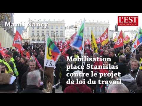 Nancy : mobilisation place Stanislas contre le projet de loi