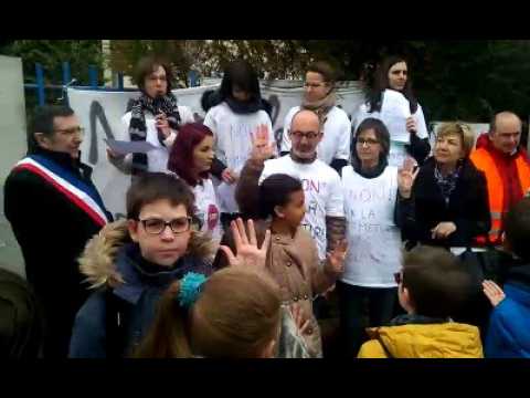 Jarville : manif' contre une fermeture de classe à Majorelle
