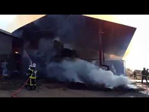 Important incendie au centre de Montbouton (90)