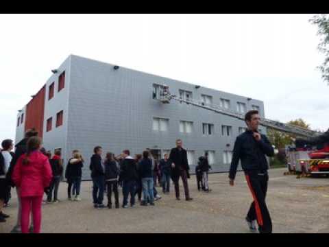 Luneville : exercice incendie au college...