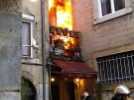 Besançon : Violent incendie d'appartements au 5 et 7 rue Luc-Breton