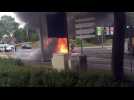 Nancy-Brabois : la voiture s'embrase au feu rouge (2)