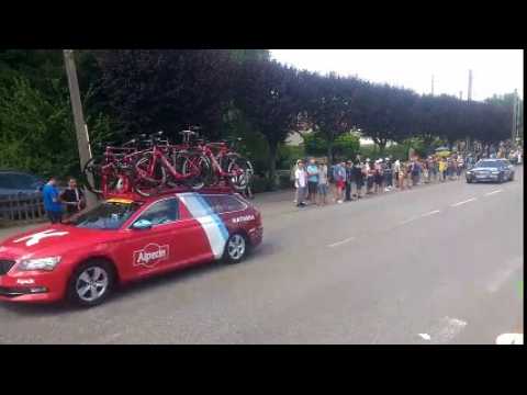 Le passage de la caravane du Tour de France 2017 à Dieulouard