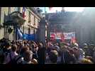 Manif Alstom Belfort La Marseillaise pour finir