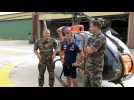 Sébastien Loeb sur la base du 3e RHC d'Etain