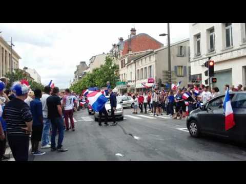 Bar-le-Duc Les Barisiens fêtent la victoire des Bleus