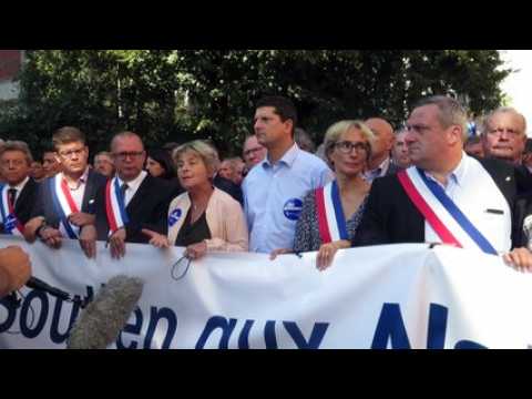 BELFORT MANIF SOUTIEN ALSTOM LA BOURDE DE M.G. DUFAY
