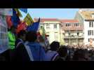 Manif Alstom Belfort Marie Guite Dufay huée par la foule