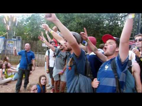 Eurockéennes : l'ambiance devant les écrans géants pour le match France -Islande