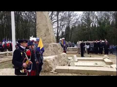Cérémonie du combat du Bois des Caures à Verdun pour le centenaire du début des combats