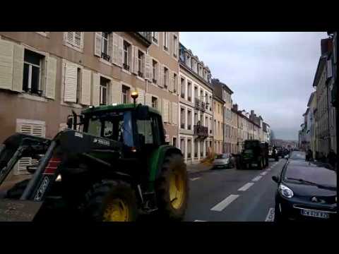 Nancy : l'opération fumier des agriculteurs en colère