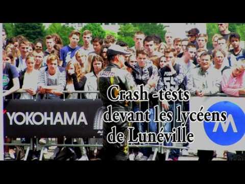 Lunéville : crash-tests devant les lycéens