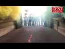 Nancy : manifestation du secteur hospitalier devant l'entree de l'hopital...