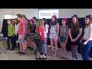 Luneville : les eleves du college Bichat chantent la comedie musicale "Mama mia" dans la langue de...
