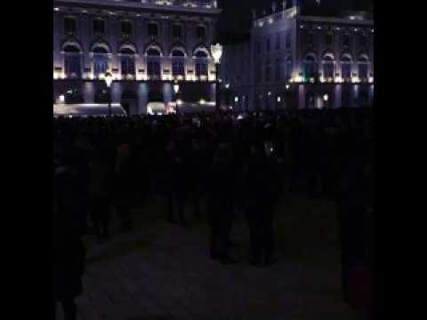 Rassemblement #JeSuisCharlie sur la Place Stanislas de nancy