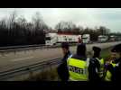 Manifestation des routiers en Meurthe-et-Moselle
