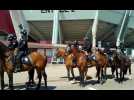 Pour la premiere fois, la police engage une brigade equestre au stade Marcel- Picot... - Label : L'Est Républicain - Category : News