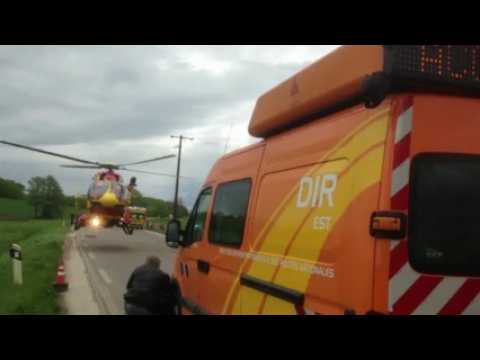 Accident : évacuation par hélicoptère à Genevreuille (70)