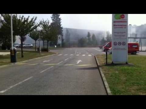 meuse : incendie chez Scori Est (2)