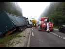 Collision voiture-poids-lourd entre Vesoul et Besançon