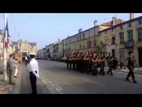 Défilé du 14 juillet à Bar-le-Duc 1 er régiment chasseurs