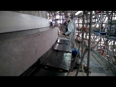 LEBRAS FRERES POSE LES PREMIERES PLAQUES DE PLOMB SUR LE PANTHEON (2)