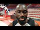 Mérédis Houmounou (SLUC) avant la réception de Poitiers
