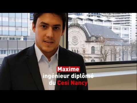 Le témoignage de Maxime, ingénieur diplômé du Cesi Nancy