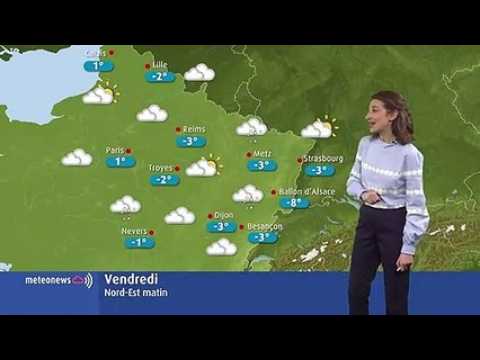 La météo de ce vendredi 25 janvier 2019 en Lorraine et en Franche-Comté : des températures hivernales accompagnées par quelques flocons