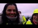 Rachel, coordinatrice des gilets jaunes à Verdun, explique la démarche du groupe, ce samedi 8 janvier.