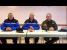 JURA Conférence de presse de l'armée de l'Air à Mignovillard après le crash du Mirage 2000D