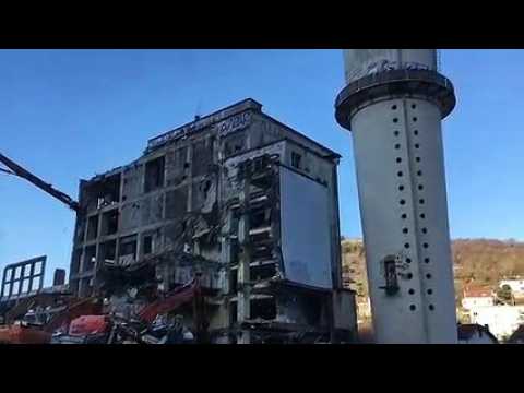 Démolition de la Rhodiacéta à Besançon