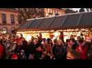 Minute de silence du marché de noël de Montbéliard en hommage aux victimes de Strasbourg