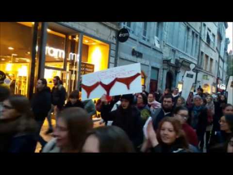Manifestation contre les violences faites aux femmes à Besançon