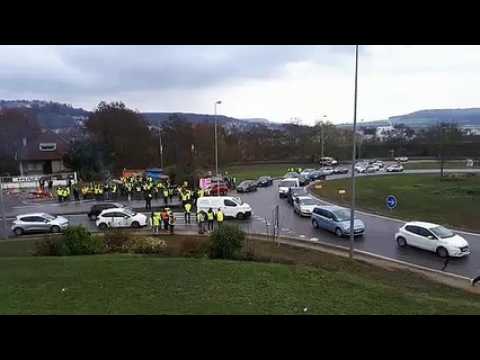 Les gilets jaunes à Frouard