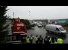 Les gilets jaunes occupent le rond-point du Leclerc Express de Noidans-lès-Vesoul.