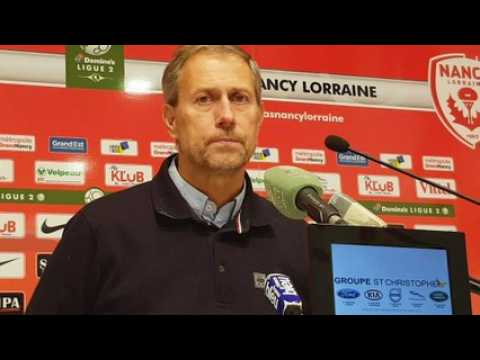La réaction d'Alain Perrin après la défaite de l'ASNL à Picot face à Clermont (0-1)
