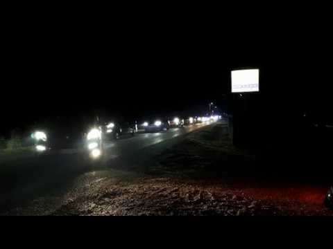 Le président de la République arrive au château des Monthairons (55)