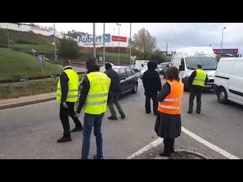 Gilets jaunes au rond-point de Frouard : la circulation est fortement ralentie