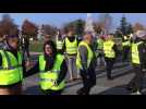 Franche-Comté Gilets jaunes Marseillaise au rond-point à Montbéliard